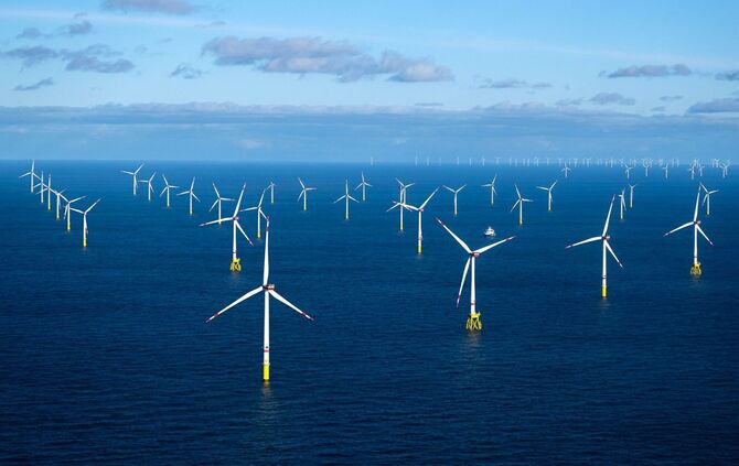 Windkraft auf See
