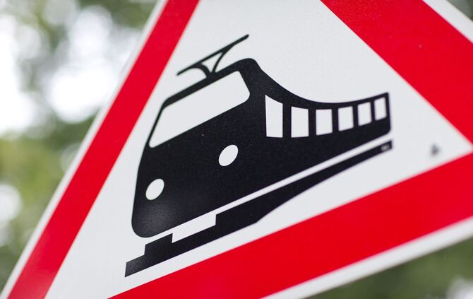 Unfall am Bahnübergang