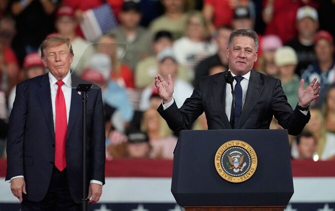 US-Präsident Trump und Audi-Chef Döllner