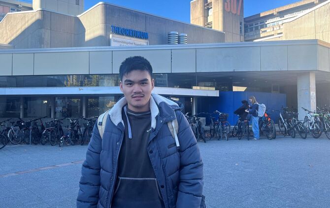 Martin Nguyen aus Winterbach studiert in Heidelberg Medizin im ersten Semester.