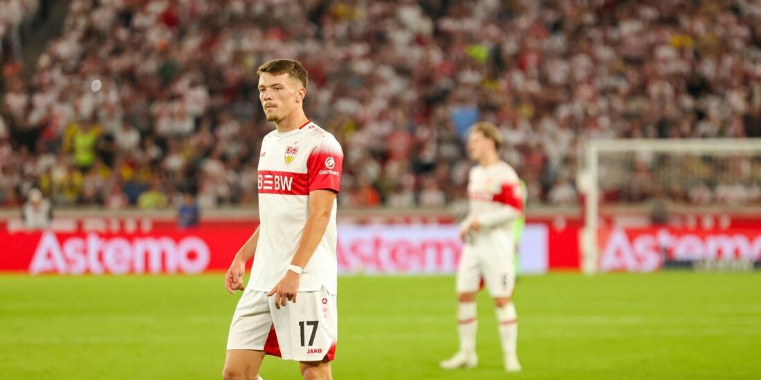 Dženan Pejčinović hätte den Pokalabend in der Nachspielzeit noch entspannter gestalten können. Der eingewechselte VfB-Stürmer ve