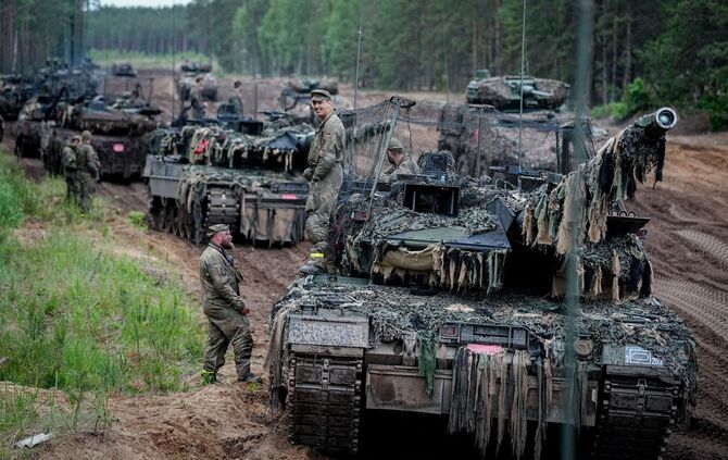 Übung der Panzerbrigade 45 Litauen