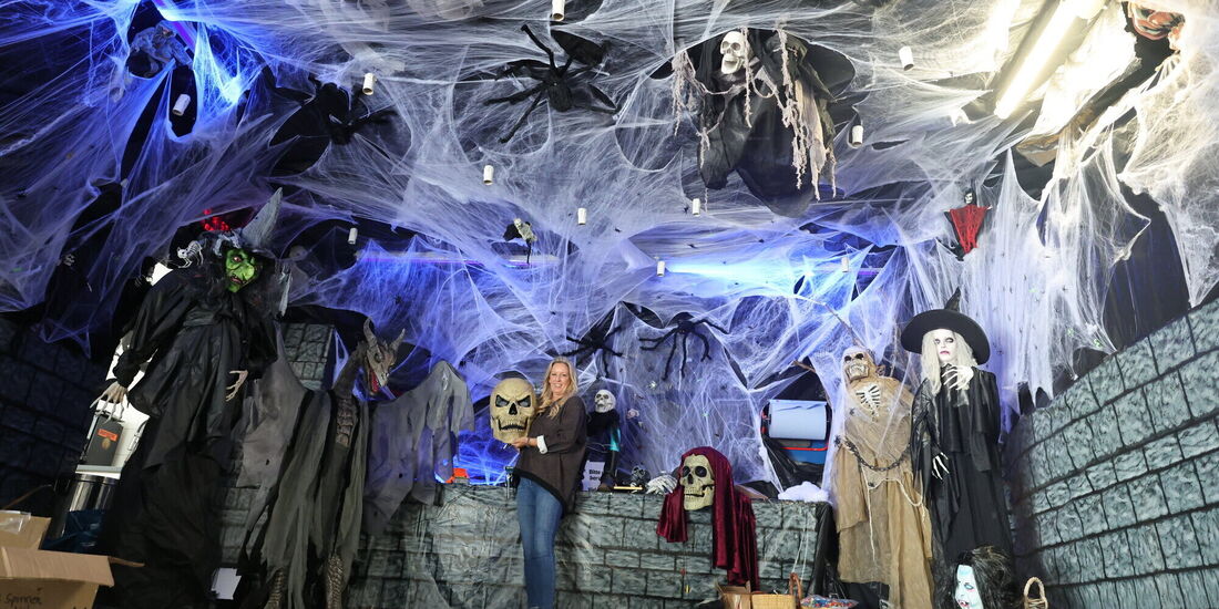 Normalerweise wäre das hier die Garage der Familie. Doch normal ist an Halloween hier nichts.