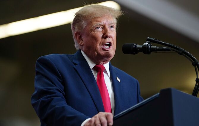 US-Midterms - US-Präsident Trump in Michigan