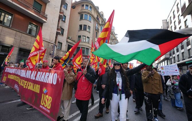 Generalstreik in Italien - Mailand