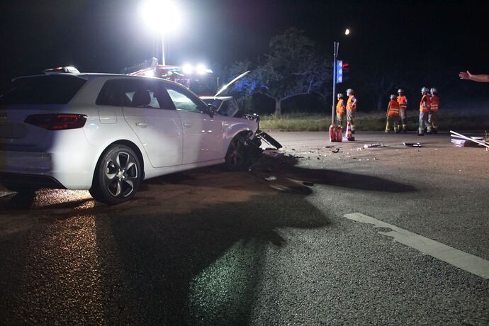 Remseck: Schwerer Verkehrsunfall mit einer verletzten Person