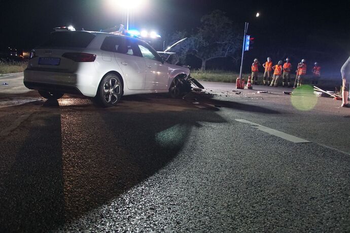 Remseck: Schwerer Verkehrsunfall mit einer verletzten Person