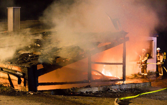 Brand beim SV Unterweissach - Bild 25_0