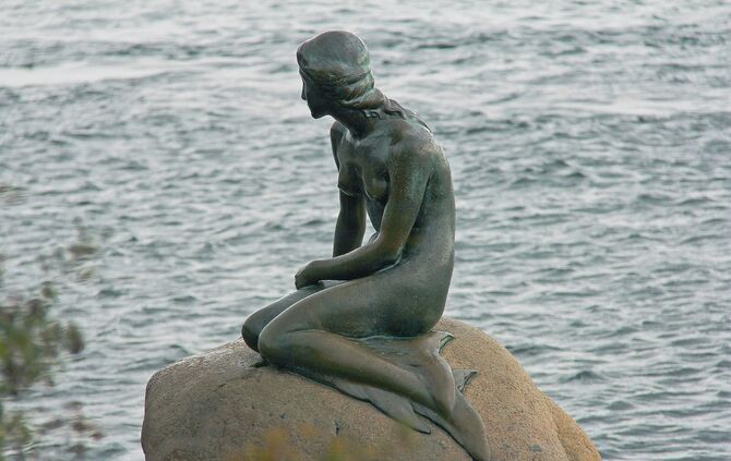 Dänemark Kleine Meerjunfrau Symbol Urlaub