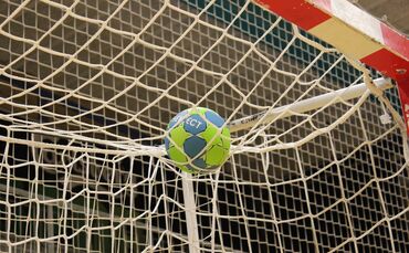 Handball Sport Ball Tor Handballtor Symbolfoto Symbol Symbolbild