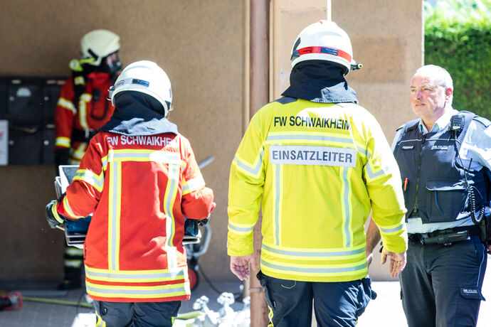 Brand, Bahnhofsstrasse, Schwaikheim, 31.07.2020.