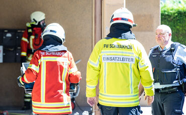 Brand, Bahnhofsstrasse, Schwaikheim, 31.07.2020.