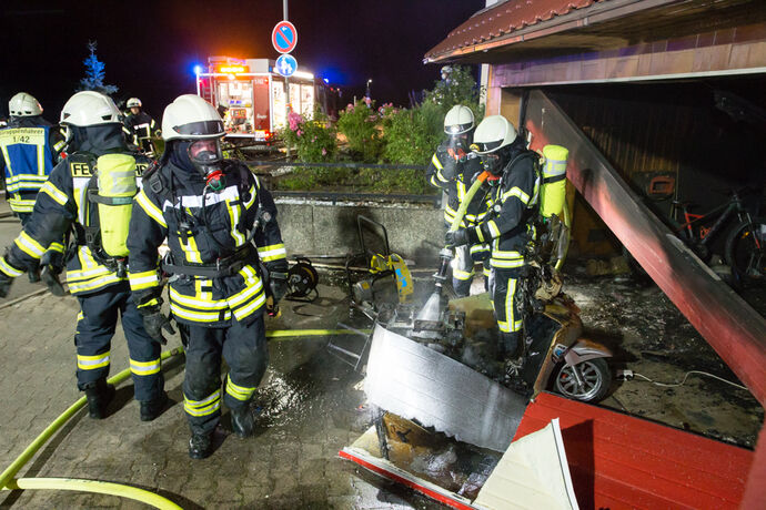 Garagenbrand_Burgstaller Straße, Leutenbach, 02.08.2020.