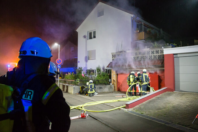 Garagenbrand_Burgstaller Straße, Leutenbach, 02.08.2020.