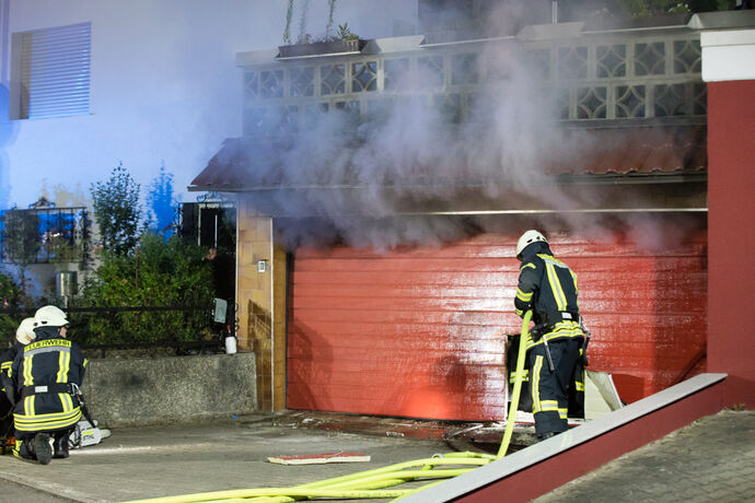 Garagenbrand_Burgstaller Straße, Leutenbach, 02.08.2020.