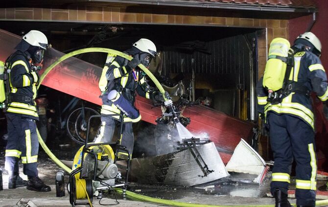 Garagenbrand_Burgstaller Straße, Leutenbach, 02.08.2020.