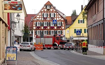 Welzheim Wilhelmstraße gesperrt Gasgeruch 18.10.2019_0