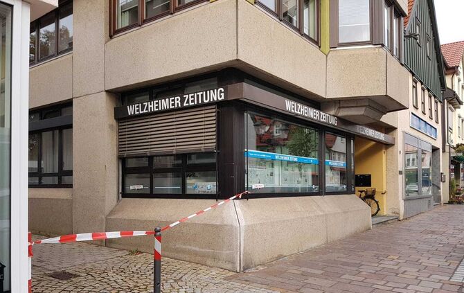 Welzheim Wilhelmstraße gesperrt Gasgeruch 18.10.2019_1