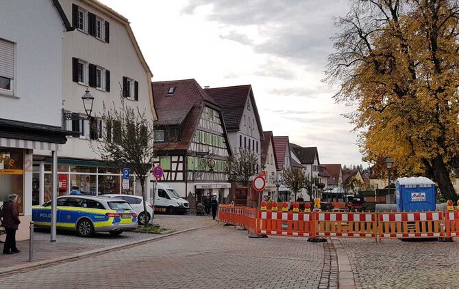 Welzheim Wilhelmstraße gesperrt Gasgeruch 18.10.2019_3