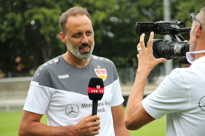 Matarazzo VfB Training VfBTV Kamera