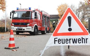 Grosseinsatz Metzgerei Kübler Kuebler Waiblingen Feuerwehr sucht Brand