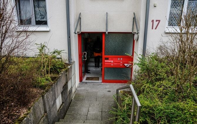 Seniorin landet mit Pkw im Hauseingang - Bild 25_24