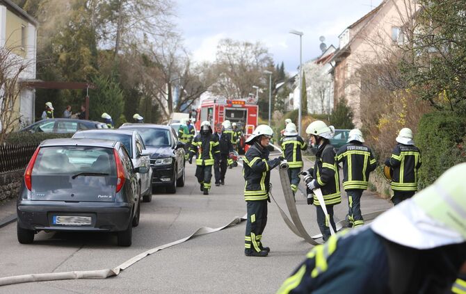 Brand Wäschetrockner Waiblingen Feuerwehr Feuer brennt_4